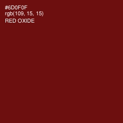 #6D0F0F - Red Oxide Color Image
